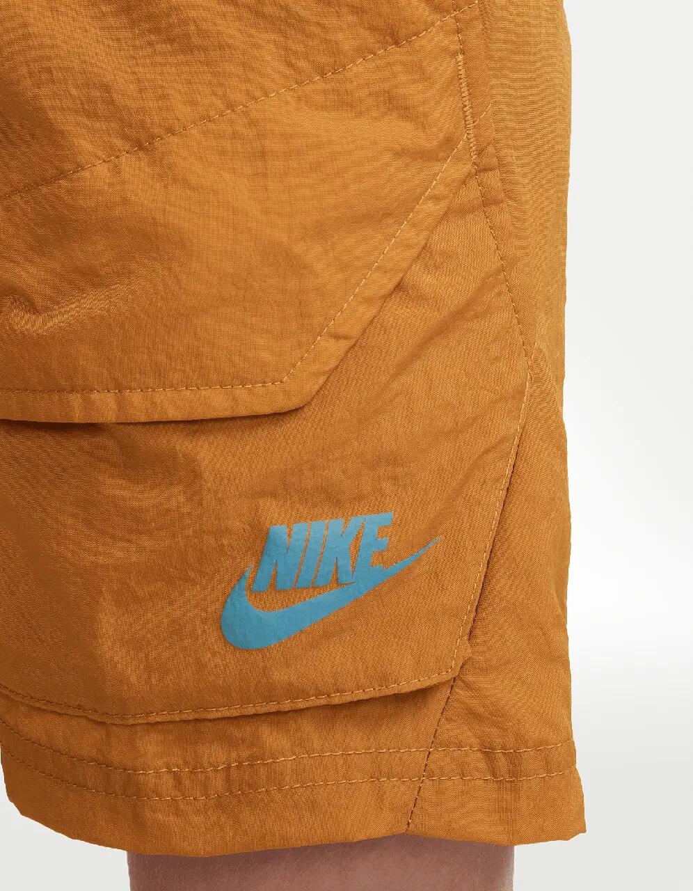Short Nike NSW Wvn Utility Cargo Naranja - Niño — imagen 4