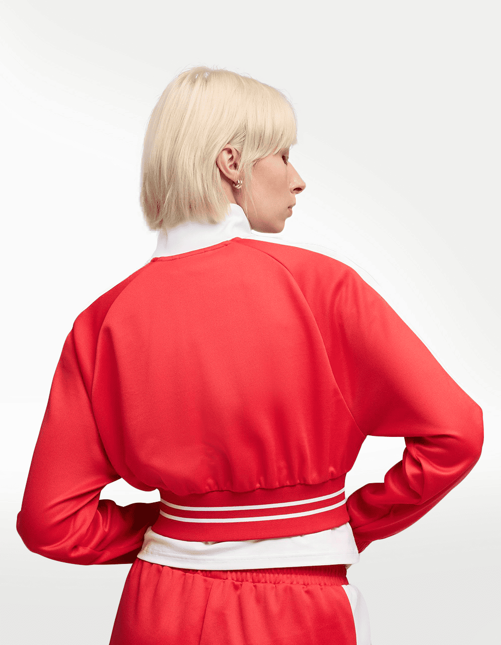 Chaqueta Puma T7 Pique Relaxed Cro Rojo - Mujer — imagen 5
