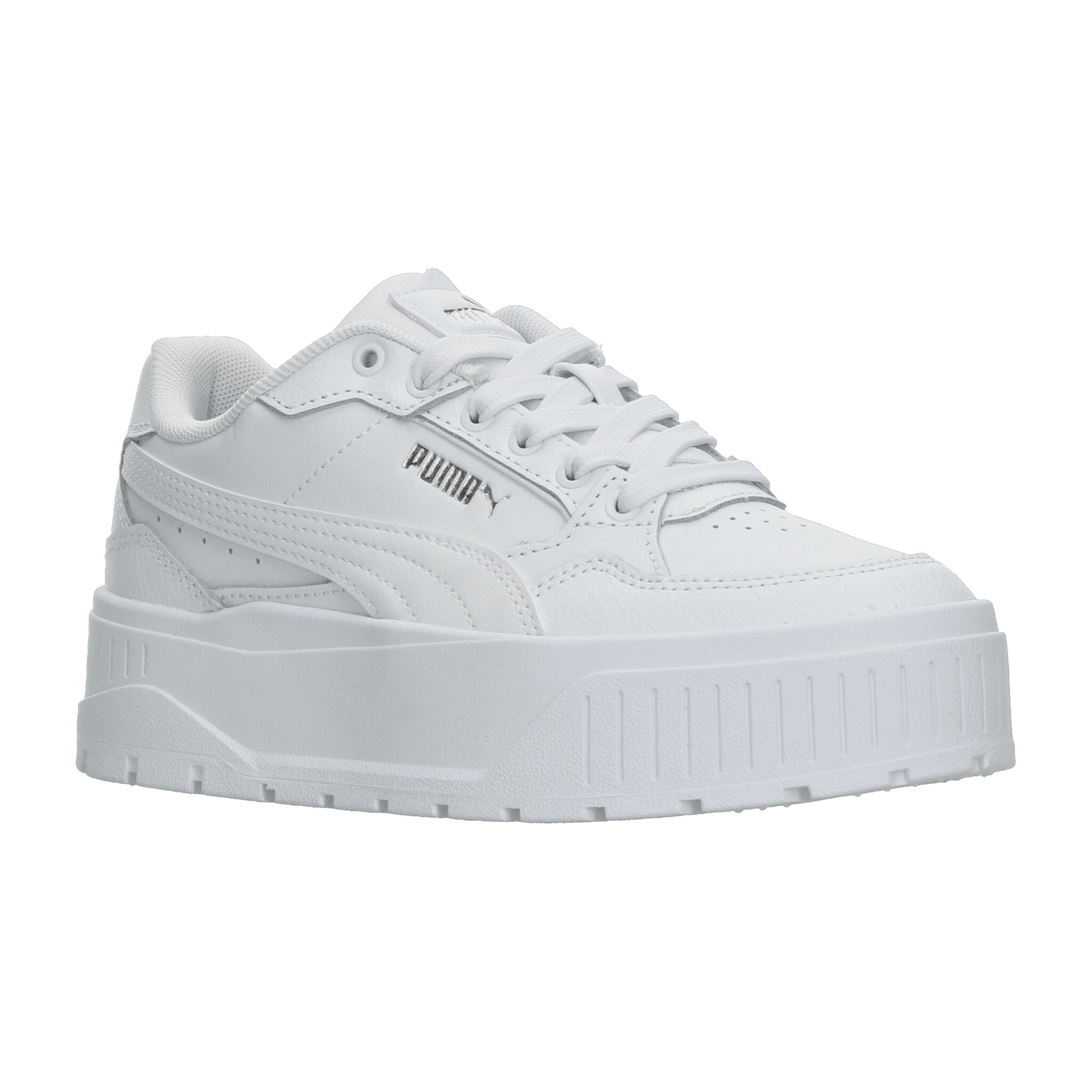 Tenis Puma Karmen II Idol Dama Blanco Deportivo Escolar Plataforma Cintas Ajustables Mujer — imagen 3