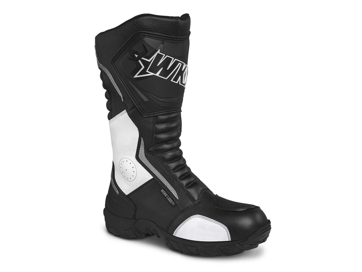 Botas Hombre Moto Biker Doble proposito Workland Shin Blanco — imagen 1