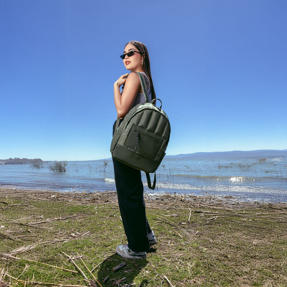 Mochila para laptop CoolCapital Fuji 15.6" pulgadas Verde — imagen 4