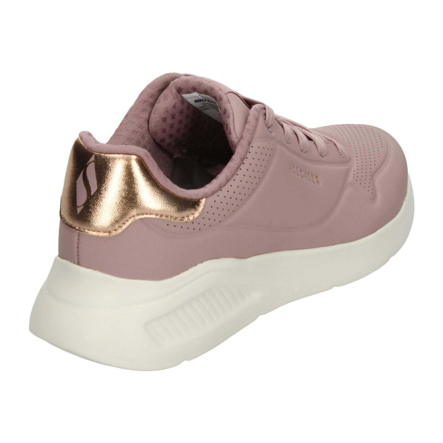 Tenis Skechers Uno Lite Dama Rosa Casual Para Mujer — imagen 4