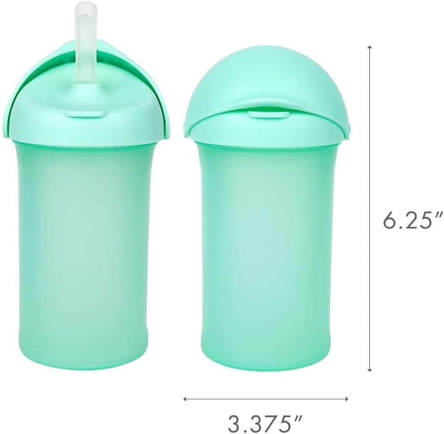 Vaso Entrenador Boon 9oz Color Menta con Popote — imagen 5