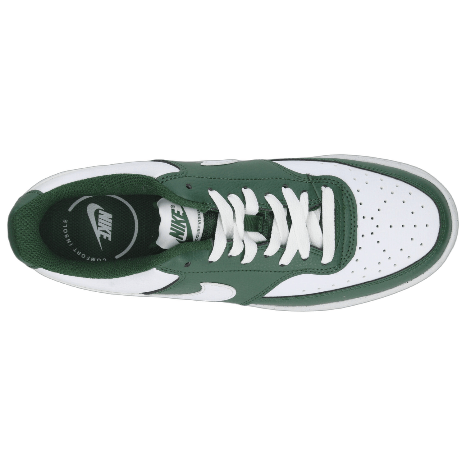 Tenis Hombre Nike Court Vision Low Verde Casual Caballero — imagen 9
