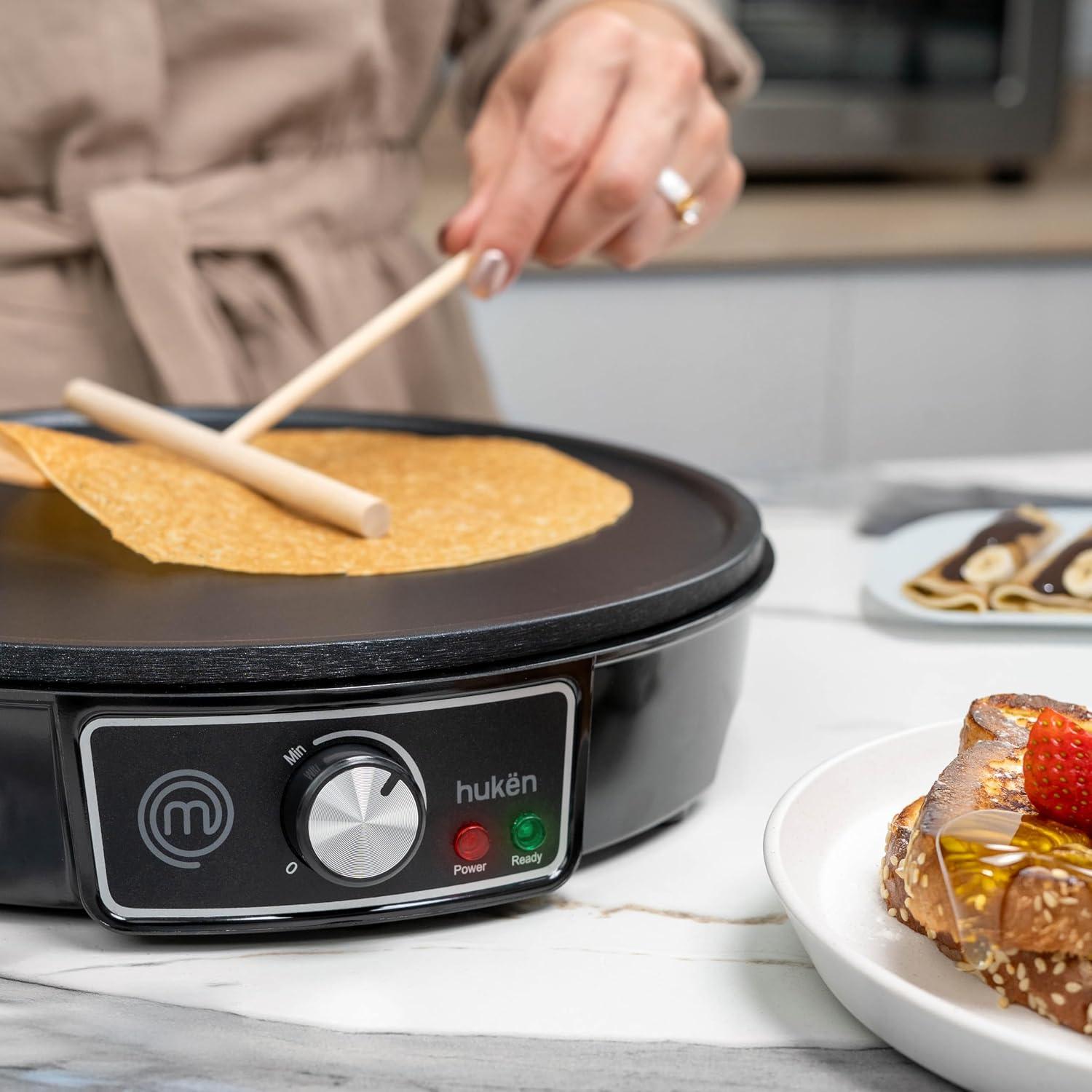 Crepera Eléctrica Masterchef MKCMV2 1000 W Antiadherente — imagen 3