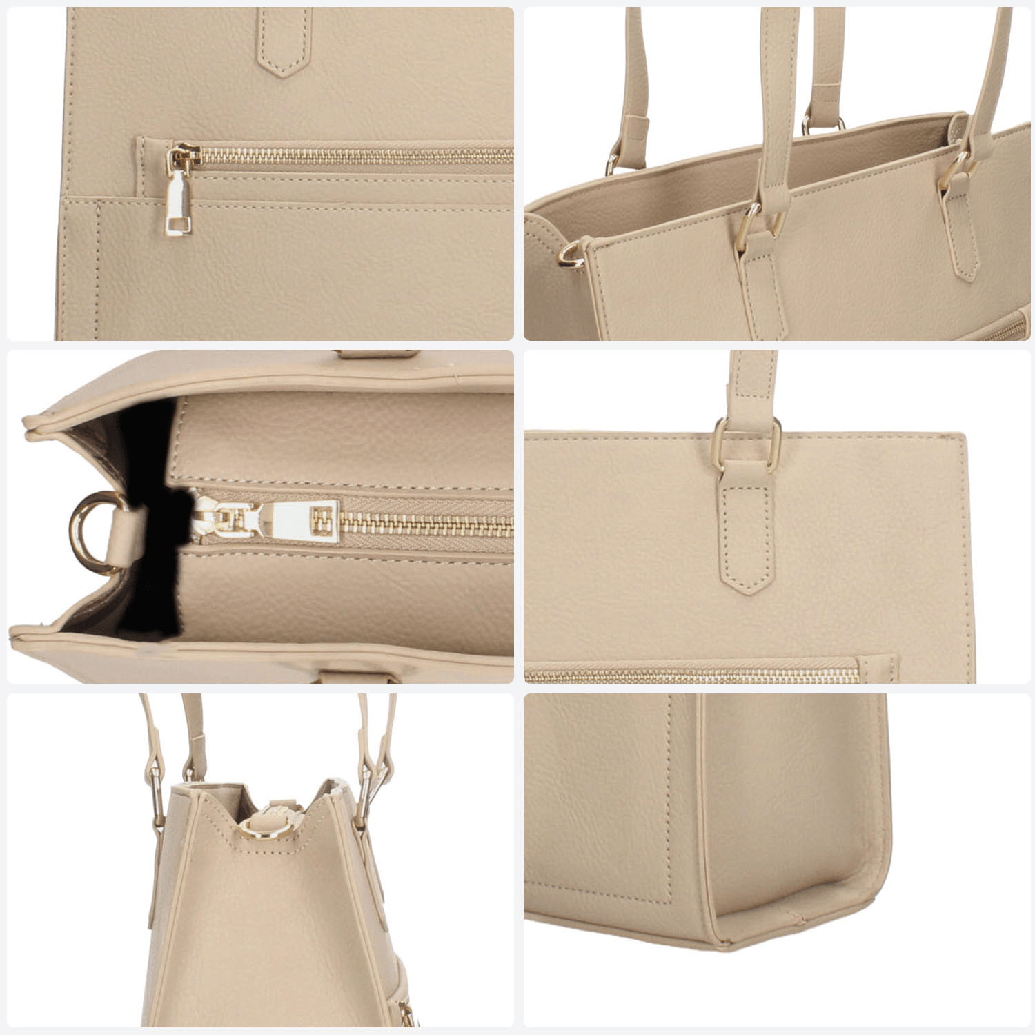 Bolsa Abisai Handbags Dama Casual Beige Mujer — imagen 4