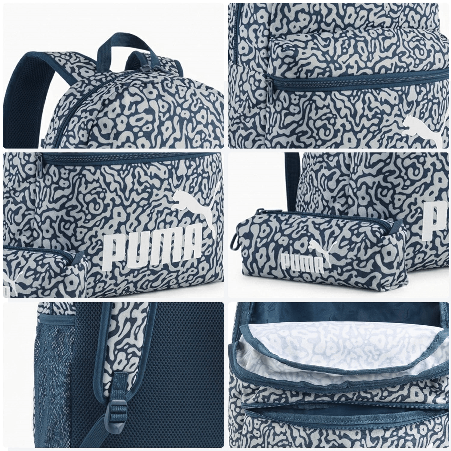 Mochila con lapicera Puma Phase Azul Escolar Unisex 20L — imagen 5