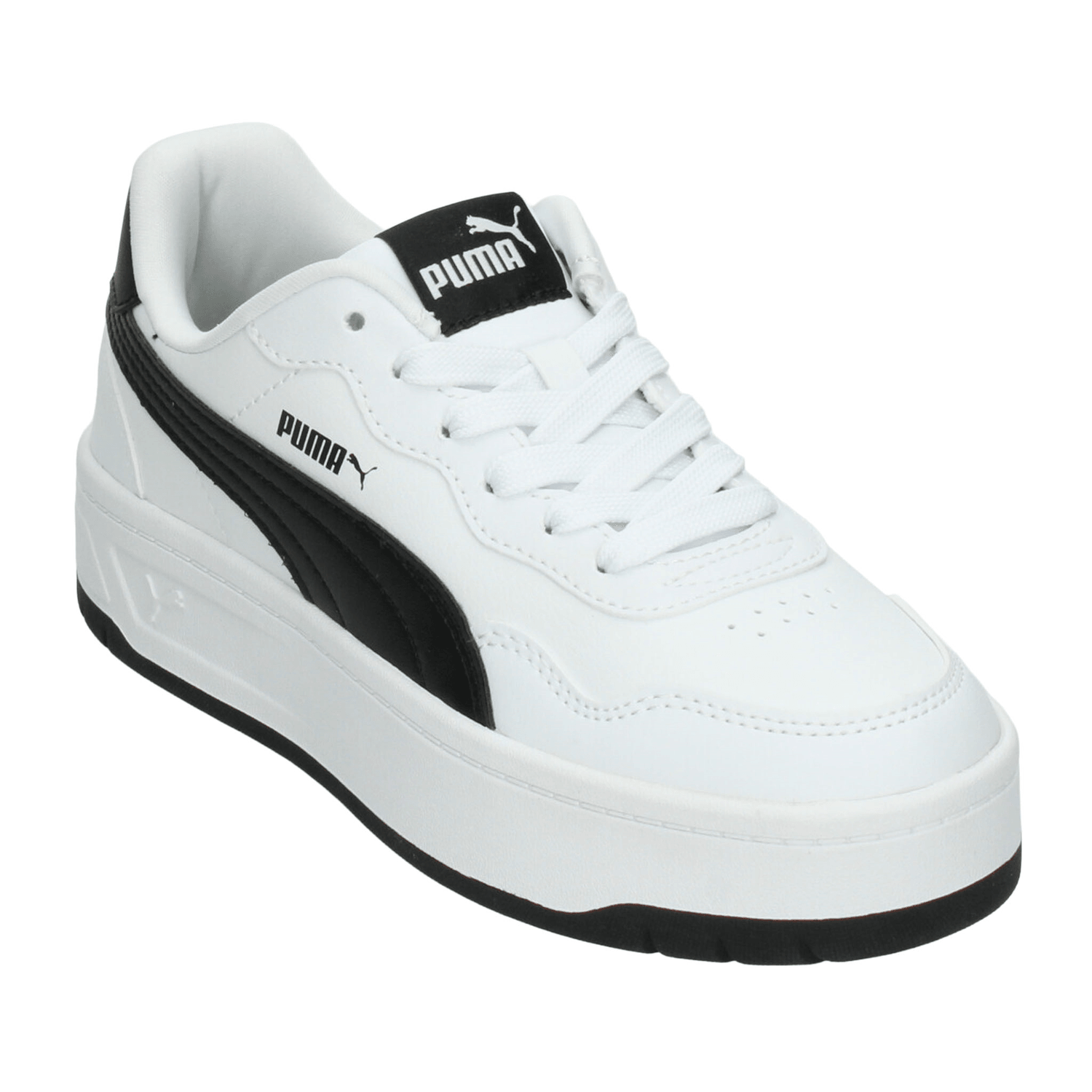 Tenis Puma Court Lally Skye Dama Casual Cintas Blanco Mujer — imagen 4