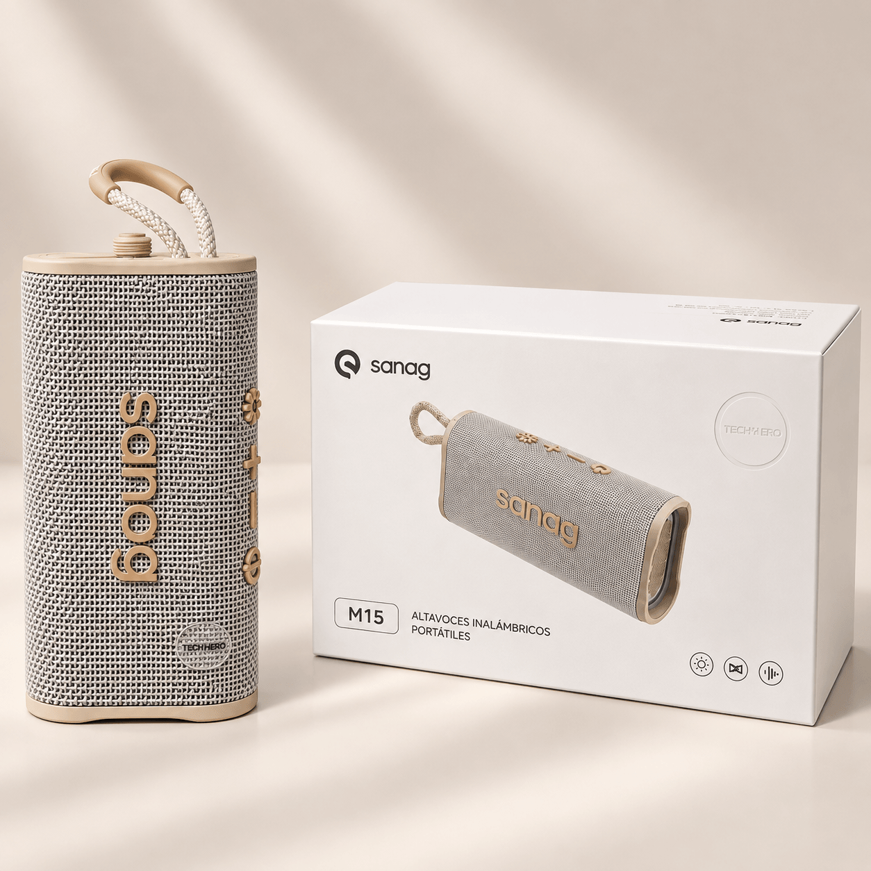 SMARTWATCH XIAOMI REDMI WATCH 6 ACTIVE (PLATA) + BOCINA SANAG M15 (BEIGE) + AUDIFONOS HH MORE T-55 (PLATA) — imagen 7