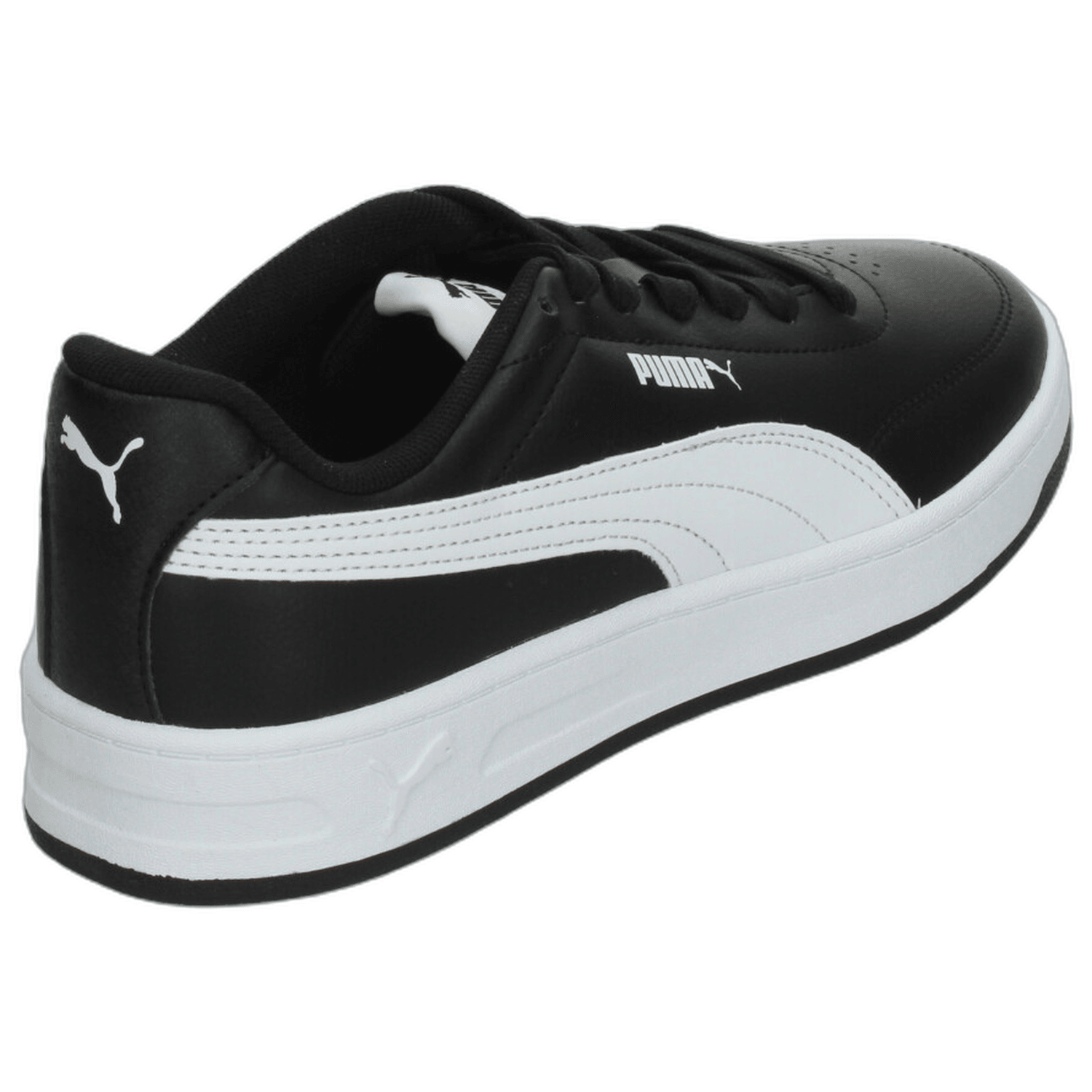 Tenis Hombre Puma Court Classic Clean Negro Casual Caballero — imagen 4