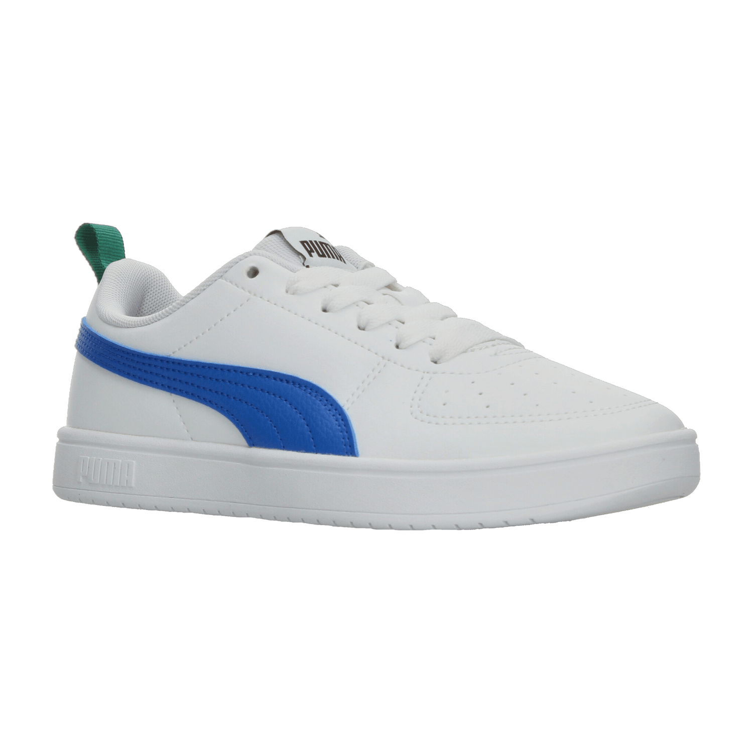 Tenis Puma Rickie Jr. Niño Blanco Azul Casual Hombre Jr. T22-25 — imagen 3