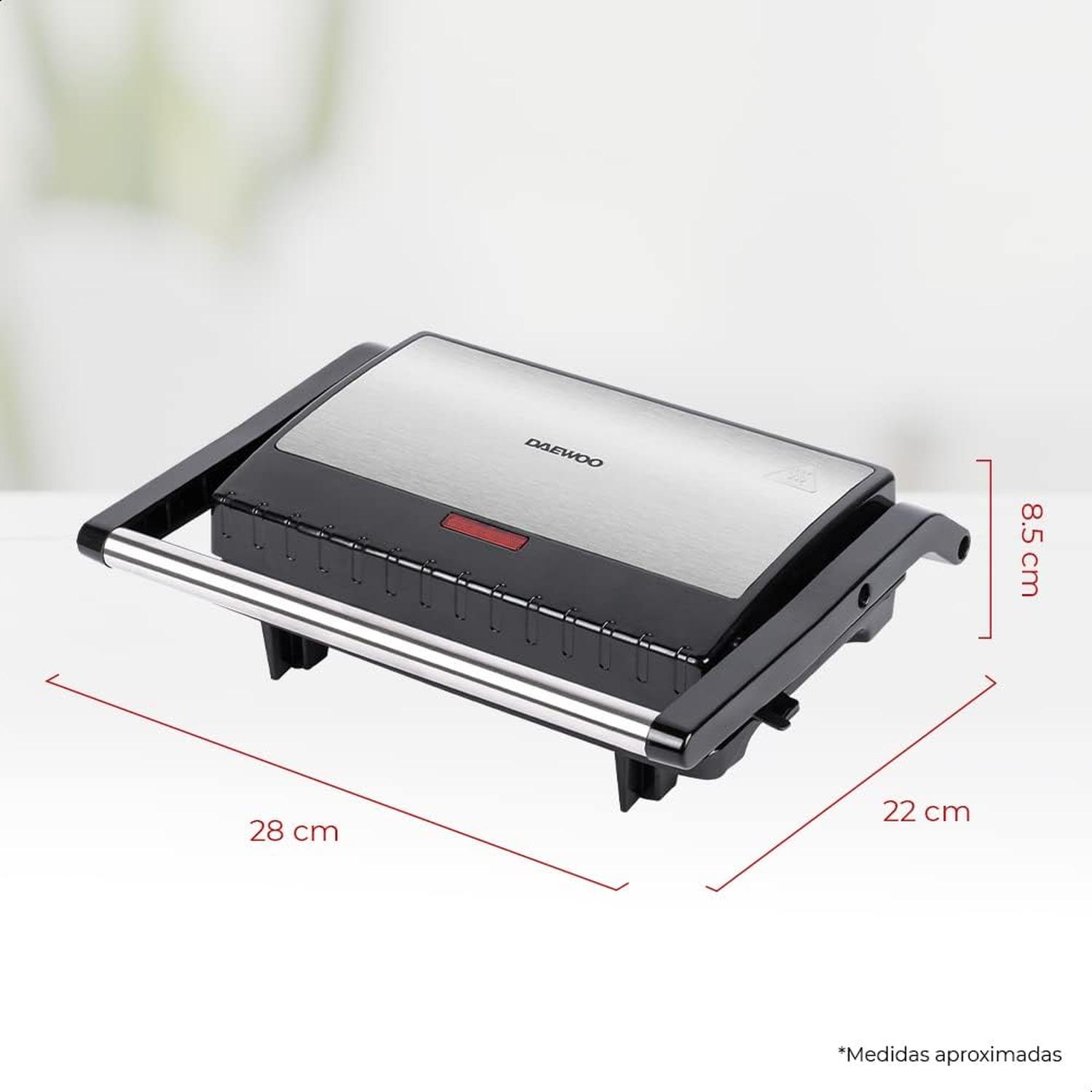 Plancha Grill Parrilla de Panini Daewoo DHG-2673 750W — imagen 6