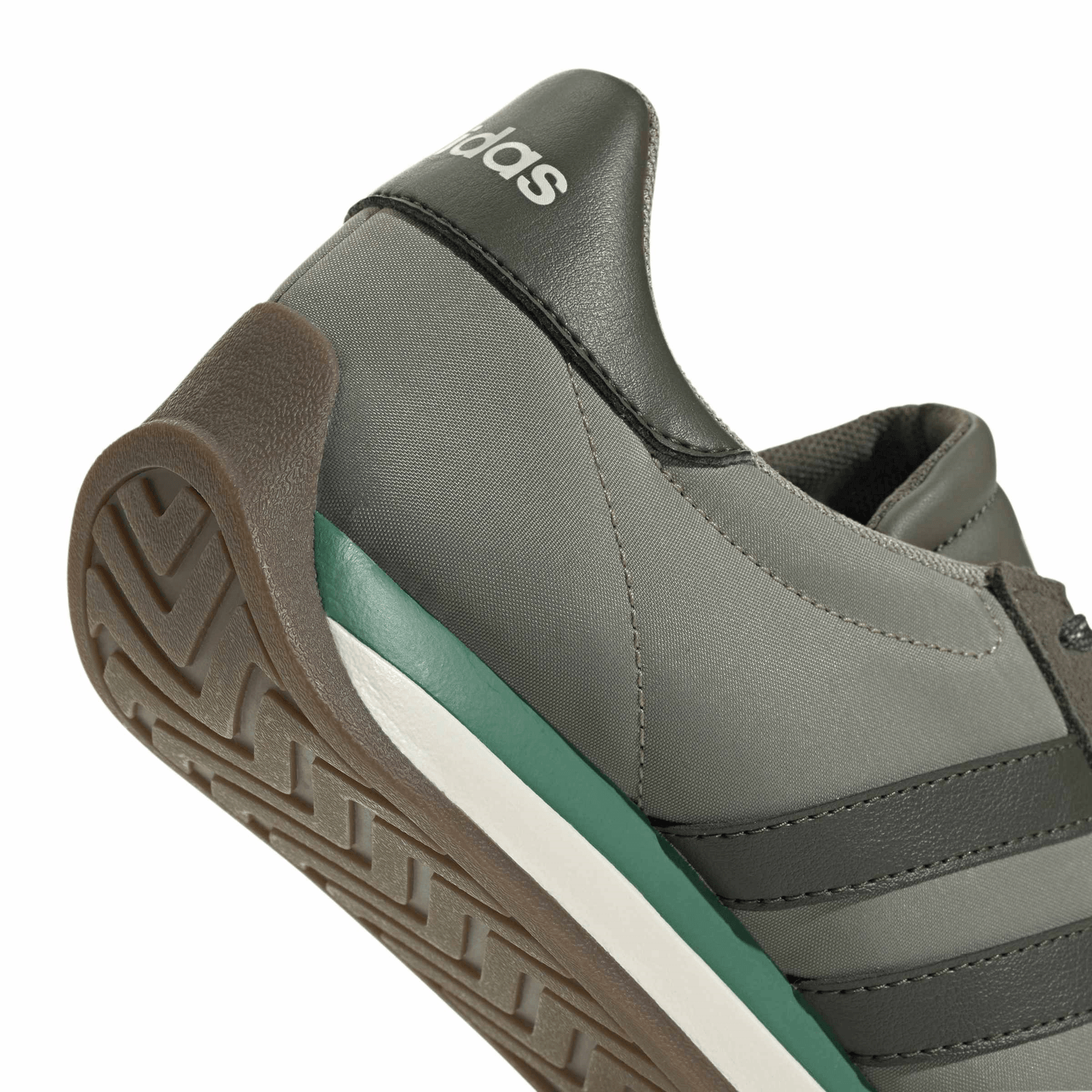 Tenis Adidas Runvista Hombre Verde Casual Cintas Caballero — imagen 7