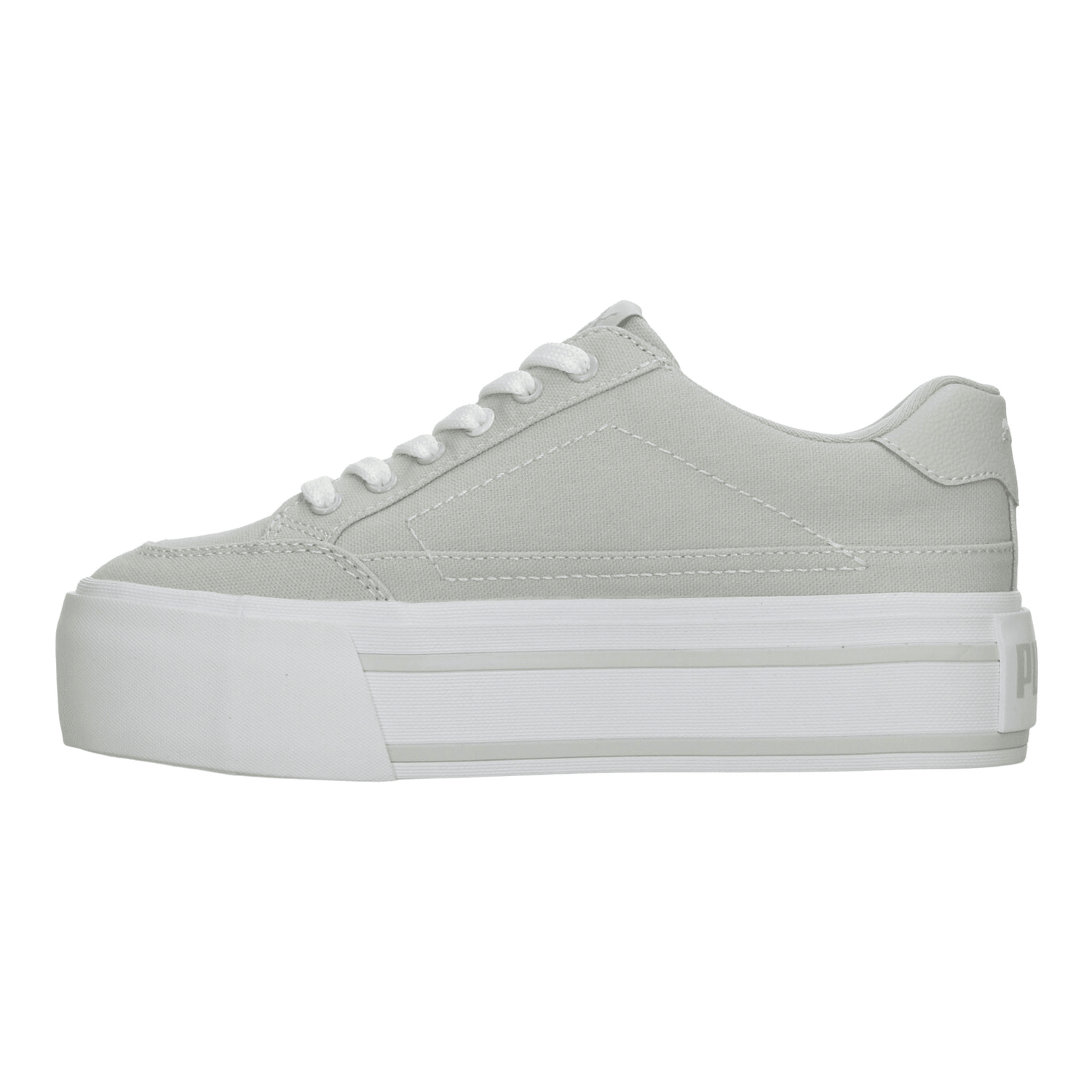 Tenis Puma Court Classic Vulc Dama Casual Plataforma Gris Mujer — imagen 5