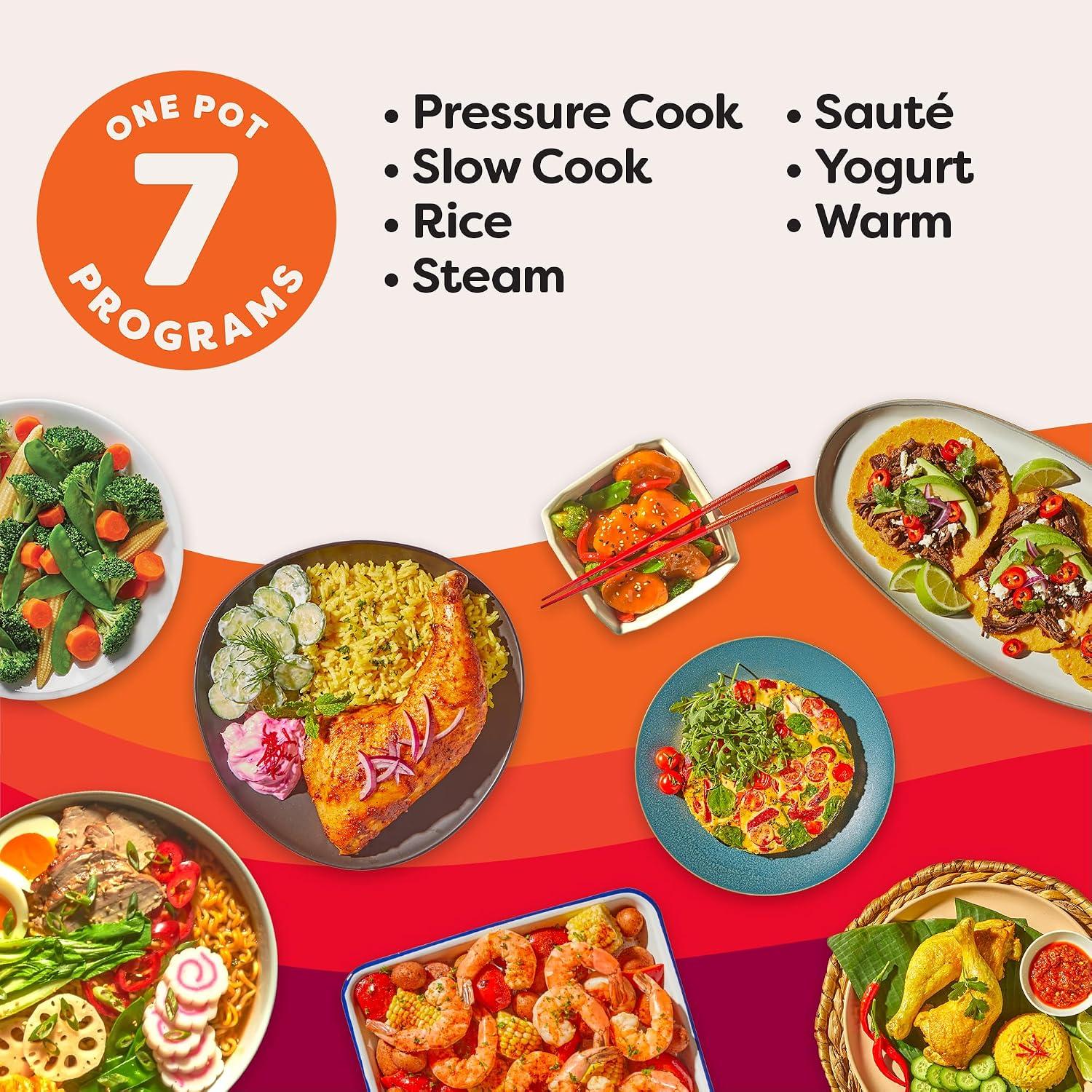 Olla Eléctrica a Presión Instant Pot Duo 60 7 en 1 5.7L Acero Inoxidable — imagen 5