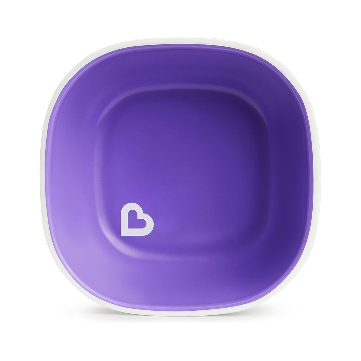 Tazón Comida para Bebé Munchkin plástico bebé 6m+ Splash Bowl Morado — imagen 3