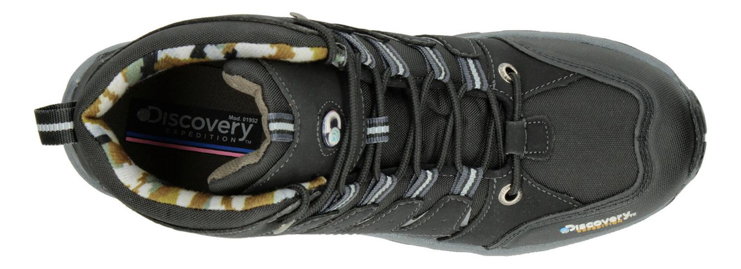 Bota Hombre Senderismo Discovery Blackwood Negro Cintas — imagen 10