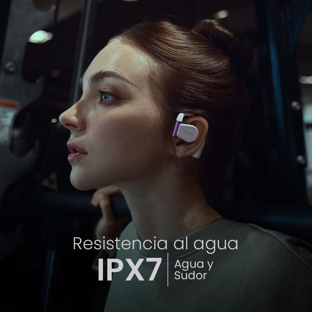 Audifonos Cleer ARC 3 Open-Ear: Sonido Hi-Res, Dolby Atmos, 50h Batería, IPX7 rosa — imagen 8