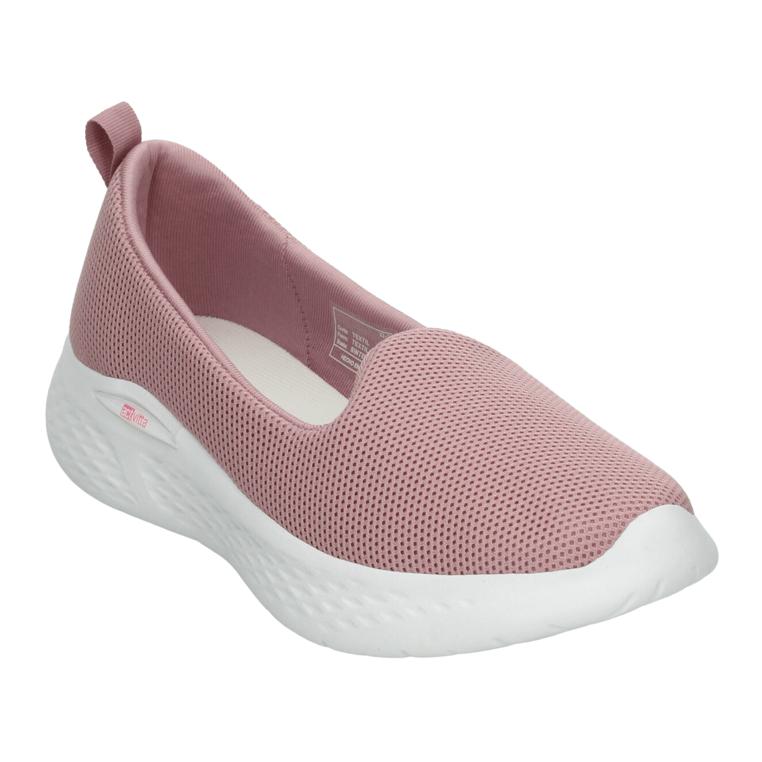 Tenis Actvitta Dama Deportivo Confort Slip On Rosa Mujer — imagen 4