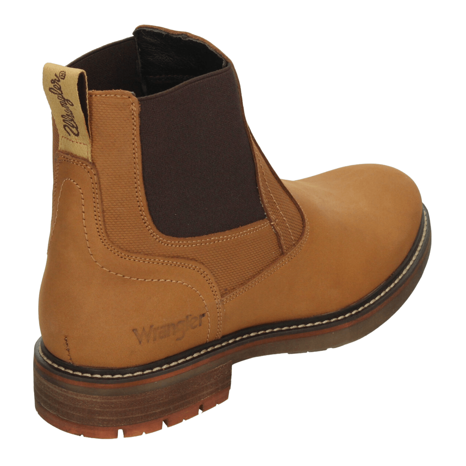 Bota Wrangler Hombre Casual Slip On Camel Caballero — imagen 3