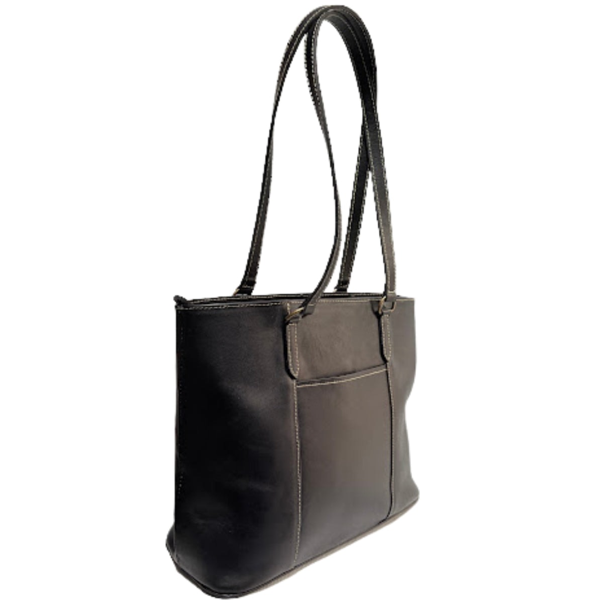 Bolsa Tote Flex De Cuero Mujer Con Cierre — imagen 4