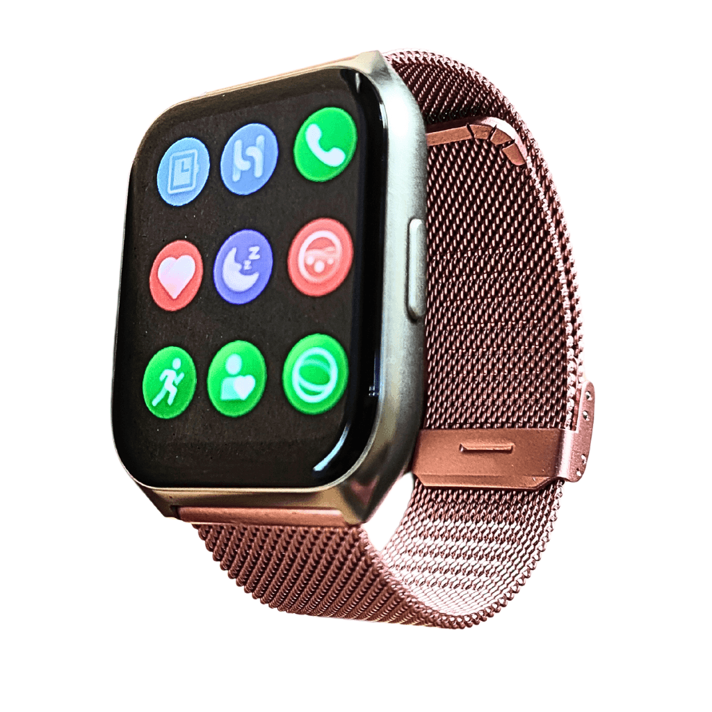 Filwans Gts Mini Smartwatch Notifica Apps con 2 Correas Metal rosa y silicona — imagen 6