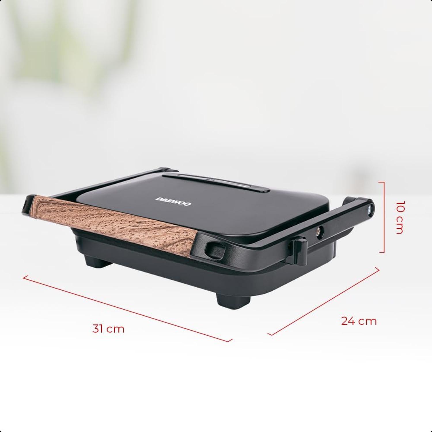 Parrilla Tostador Daewoo Eléctrica Diseño con Madera — imagen 5