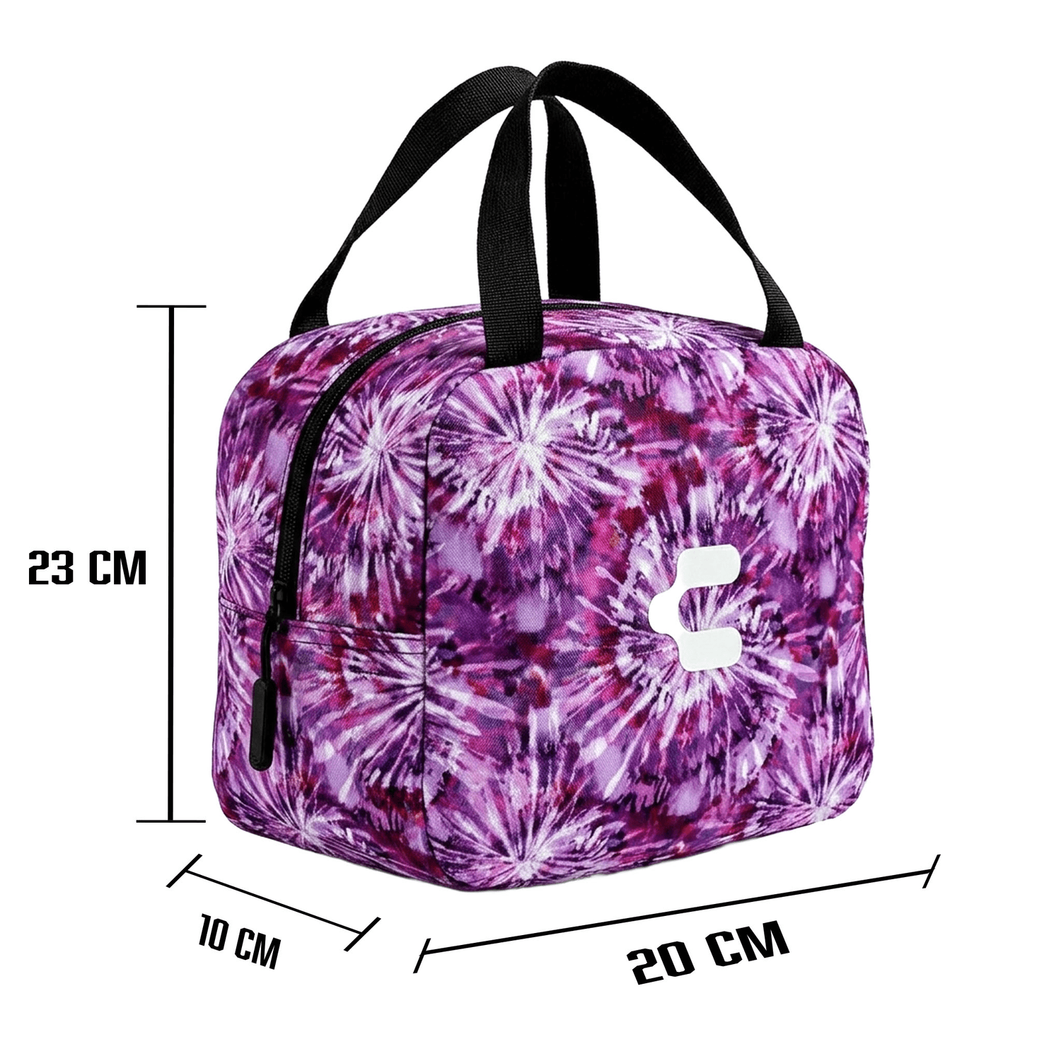 Mochila Charly Tie-Dye Niña Escolar Lonchera Morada Infantil — imagen 7