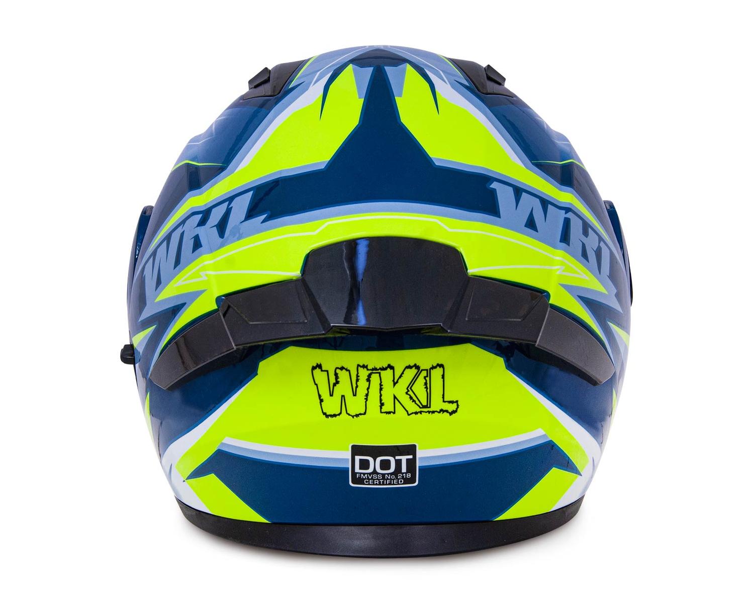 Casco WKL Motocicleta Dot Abatible CH-103 TURBO-VERDE — imagen 5