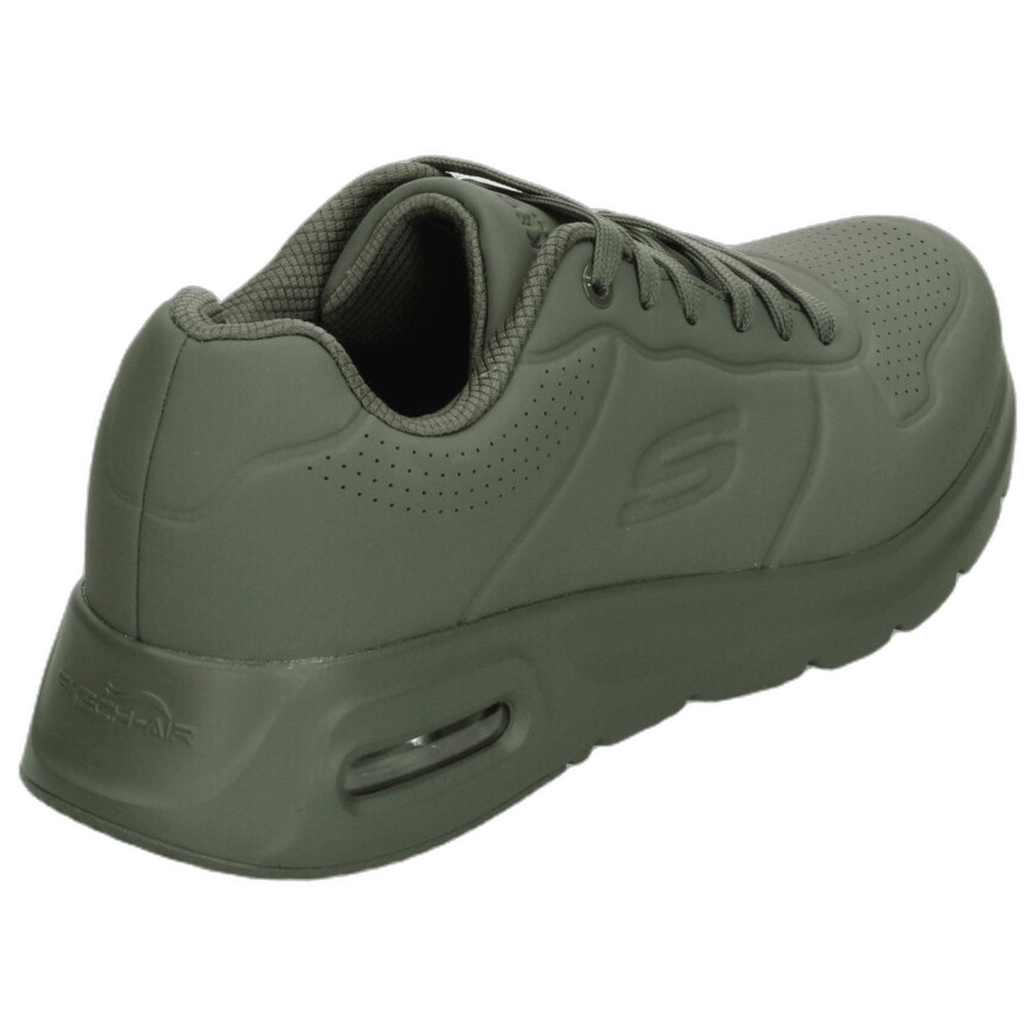 Tenis Hombre Skechers Uno Verde Oliva Casual Cinta Caballero — imagen 4