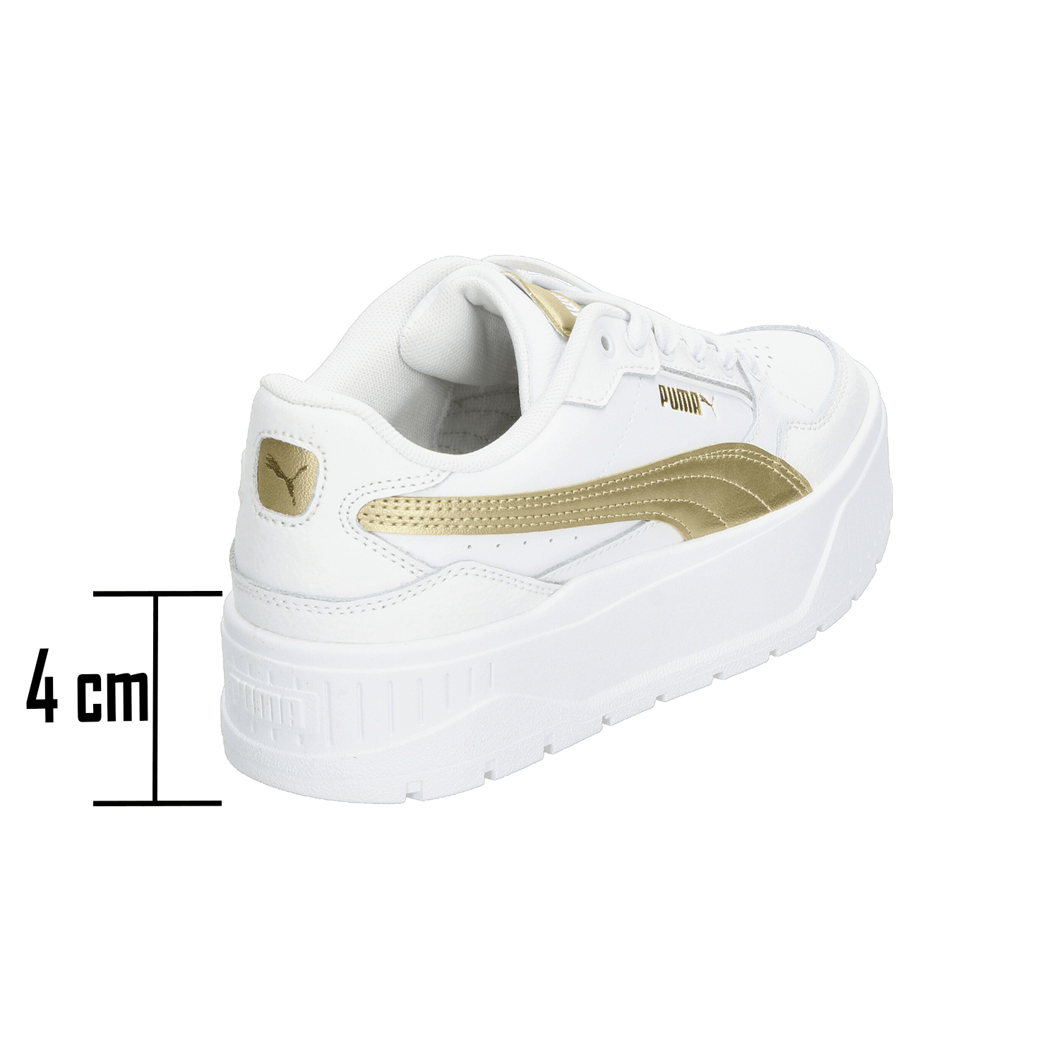 Tenis Dama Puma Karmen II Idol Metallic Blanco Casual Mujer — imagen 4