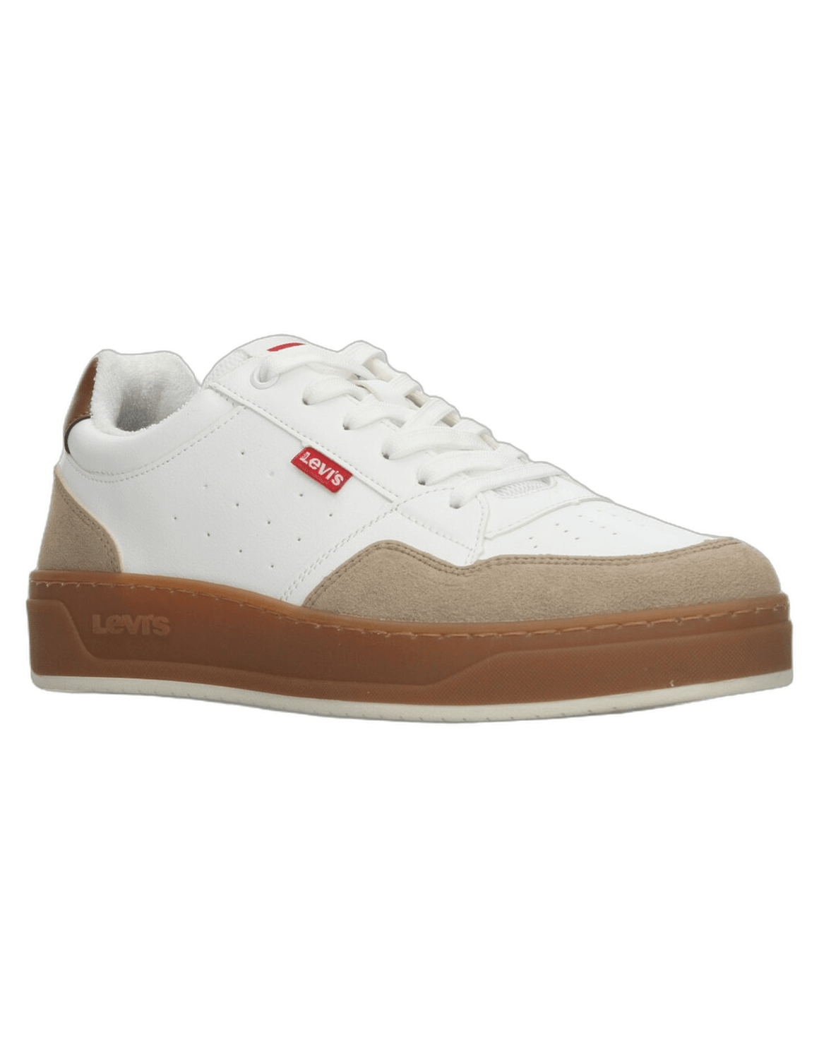 Tenis Levis Hombre Casual Deportivo Cintas Blanco Caballero — imagen 2