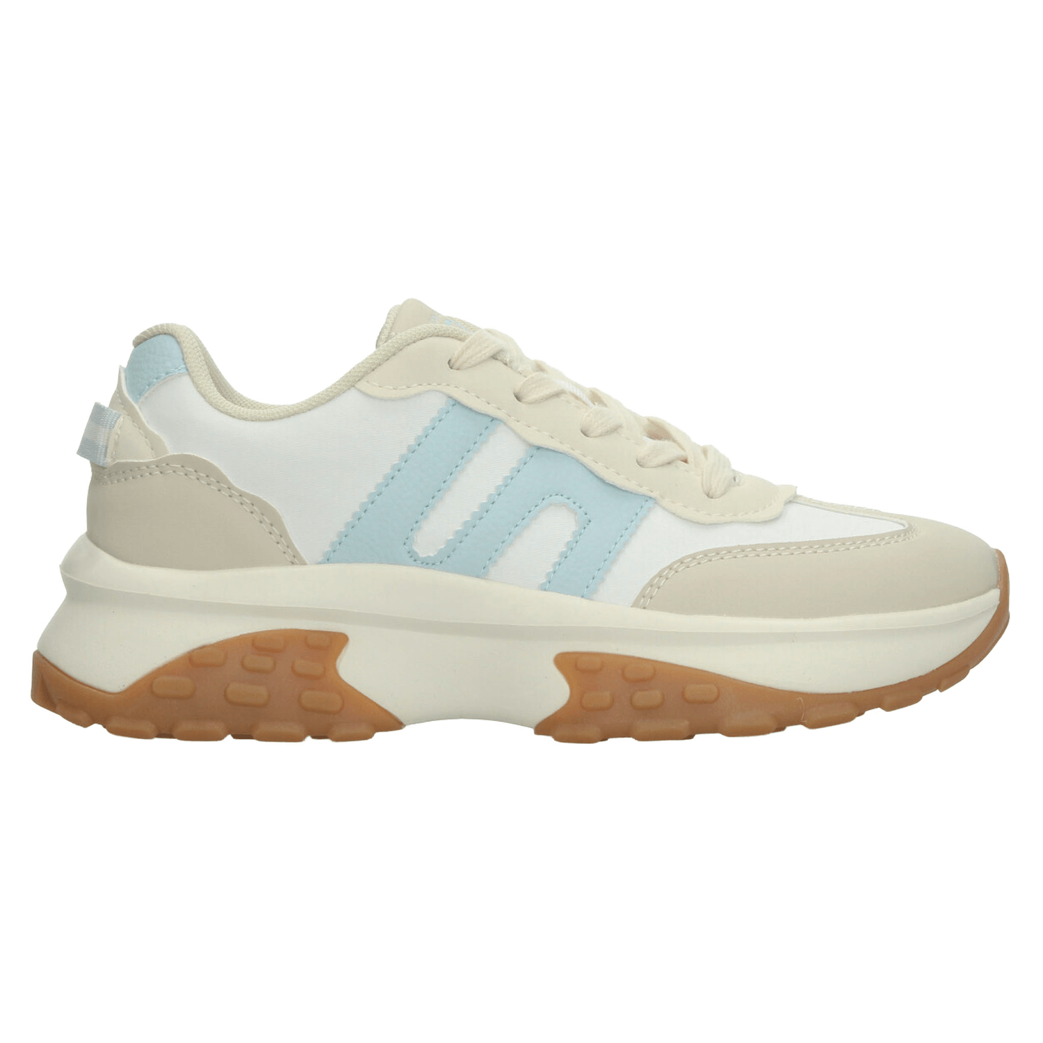 Tenis Ozono Dama Casual Plataforma Blanco Azul Mujer — imagen 1