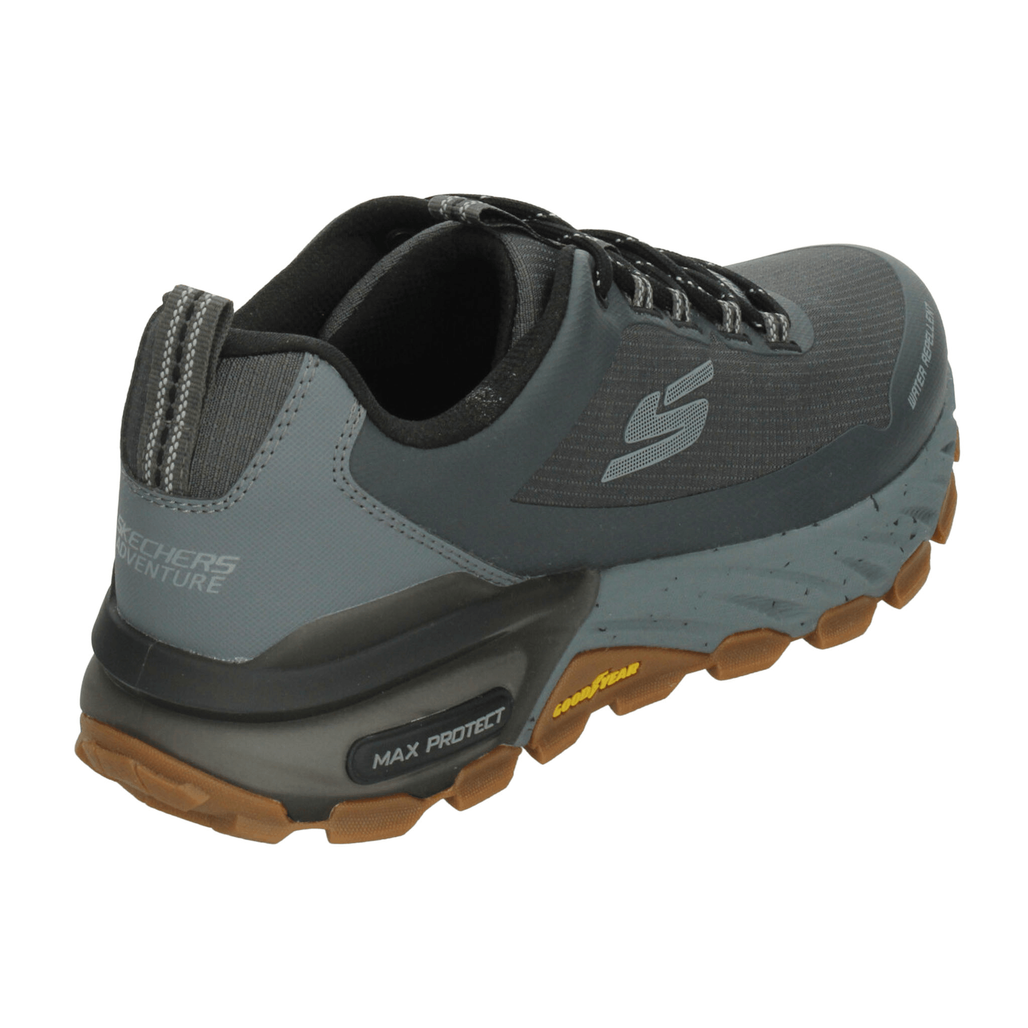 Tenis Skechers Max Protect Hombre Senderismo Outdoor Gris Caballero — imagen 12