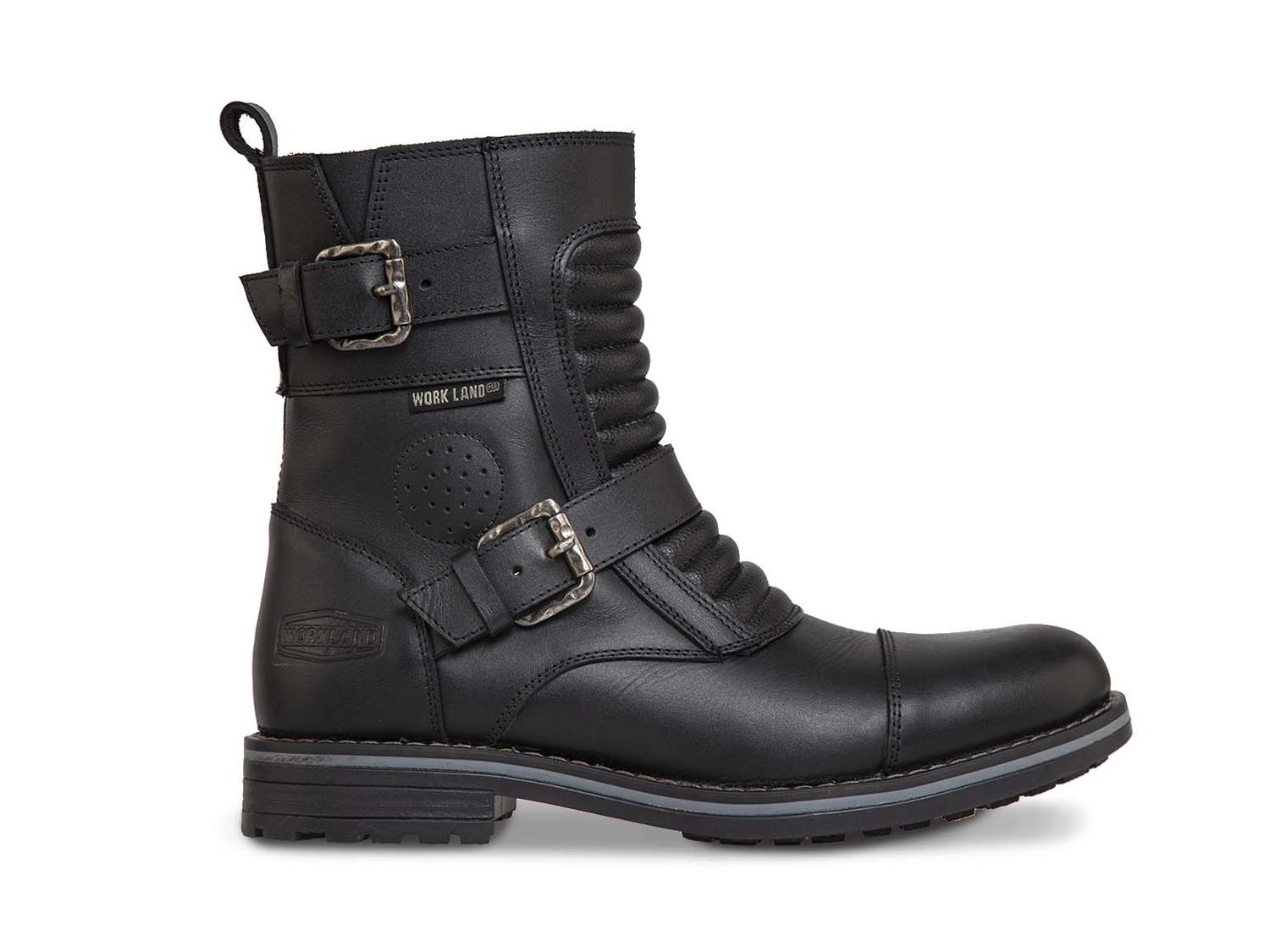 Bota Biker Hombre Moto caballero Casual Workland 89737 Negro — imagen 2