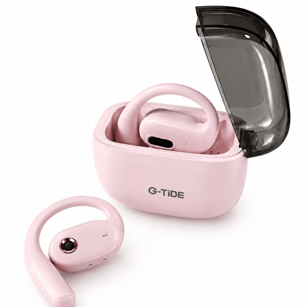 SMARTWATCH FUTUREM DW01 (DORADO) + AUDIFONOS G-TIDE OWS 8 (ROSA) — imagen 4