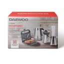 Combo Cafetera + Extractor Jugo + Parrilla Panini Daewoo