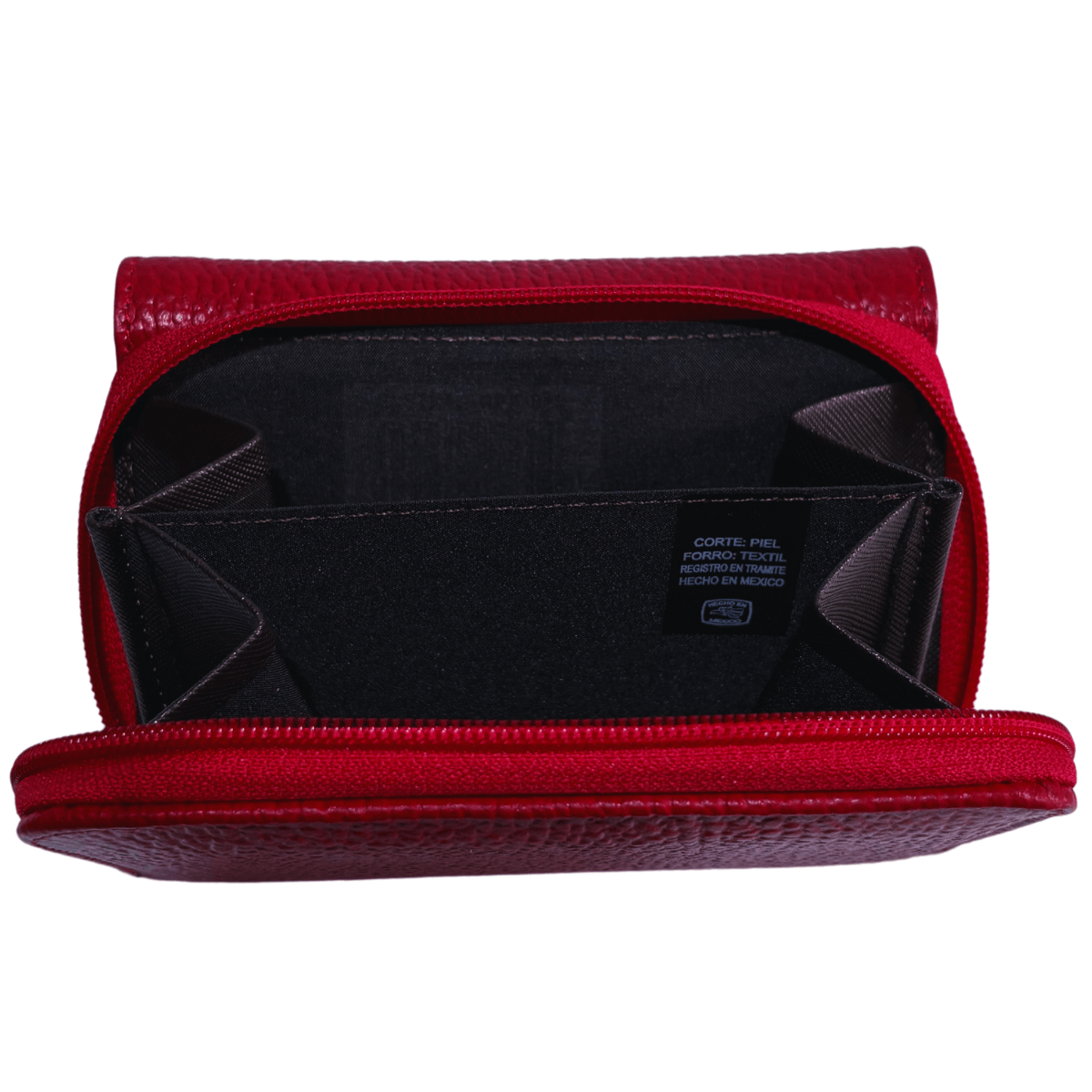 Cartera Mini Con Cierre Piel Legitima — imagen 9