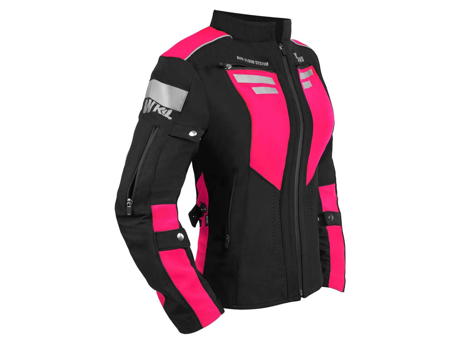Chamarra moto mujer impermeable protecciones biker WKL 85 RS — imagen 3