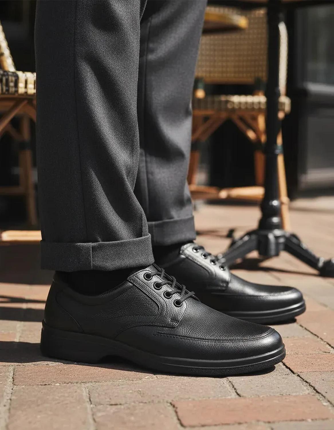 Zapato Flexi Marcel 91607 Derby Negro Liso 28 Mx — imagen 9
