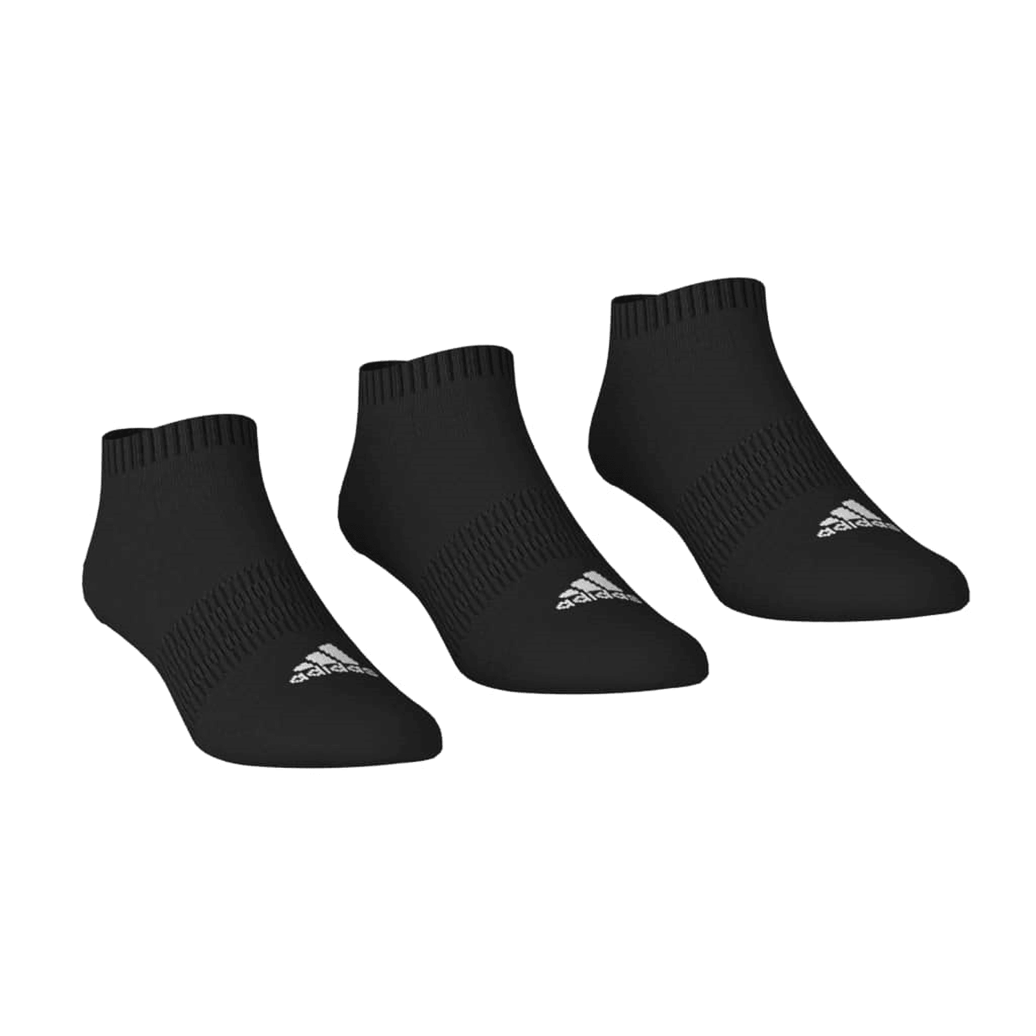 Calcetines Adidas Thin and Light 3 Pares Sport Negro Unisex — imagen 5