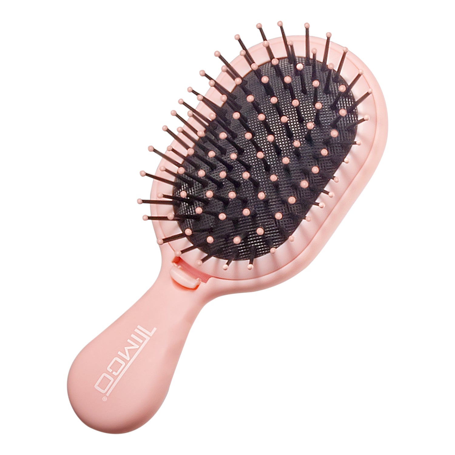 Cepillo Mini de Cabello Desenredante con Espejo tipo Paleta Cojin Removible Timco C6128 — imagen 4