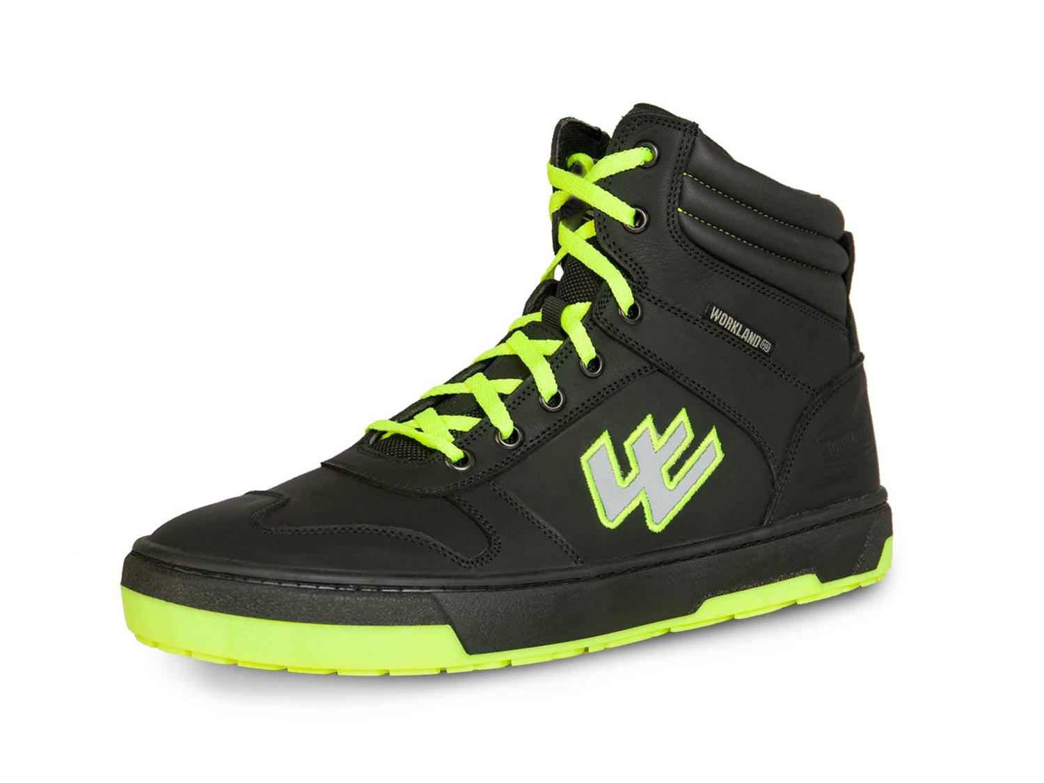 Tenis Bota Motociclista Hombre Moto Wkl 80203 Negro Verde — imagen 1