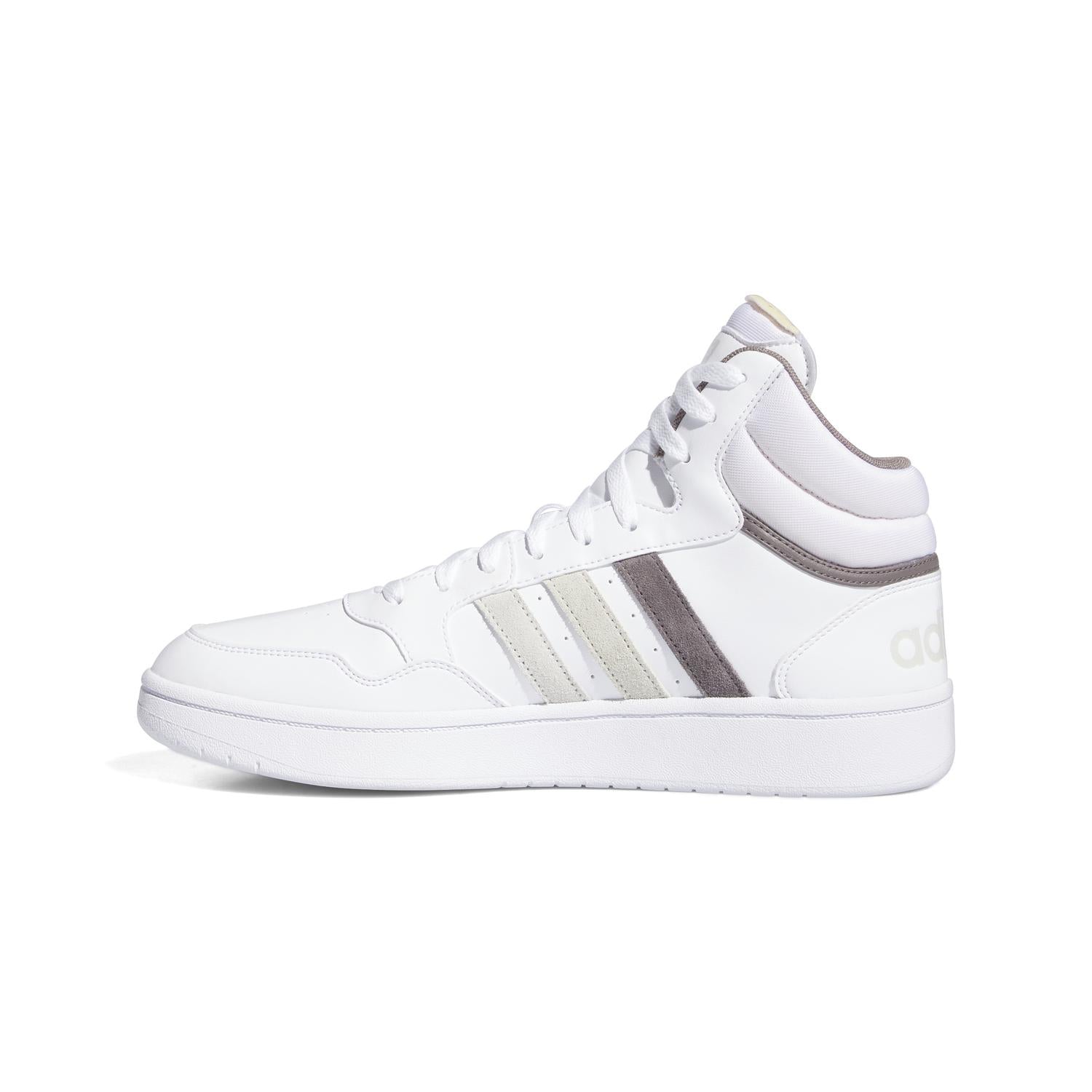 Tenis Hombre Adidas Hoop 3.0 Mid Blanco Casual Caballero — imagen 5