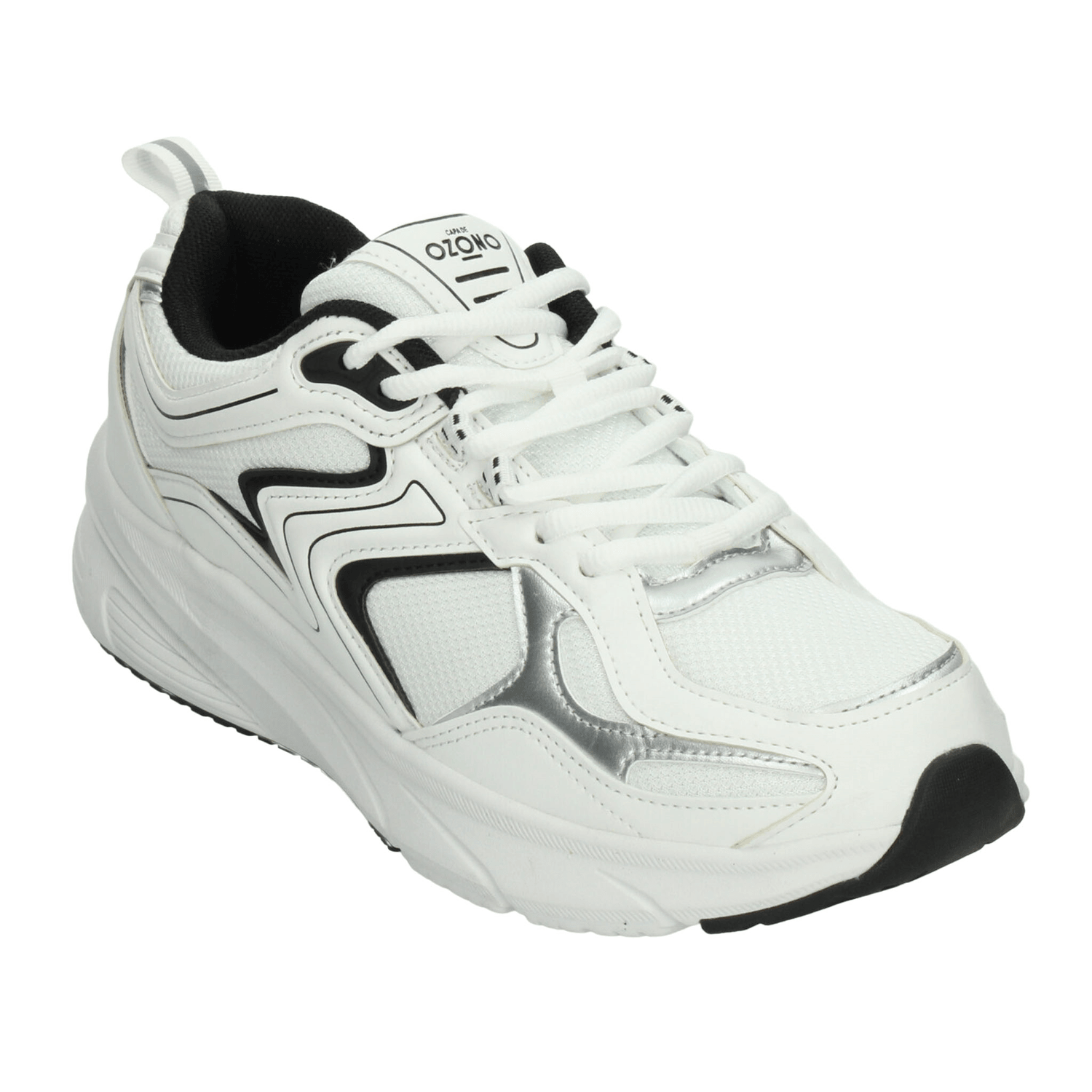 Tenis Ozono Hombre Blanco Casual Cintas Plataforma Caballero — imagen 5