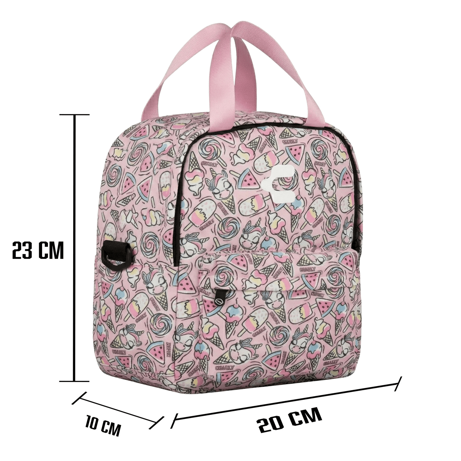 Set de Mochila Charly Unicornio Niña Escolar Lonchera Rosa Infantil — imagen 6