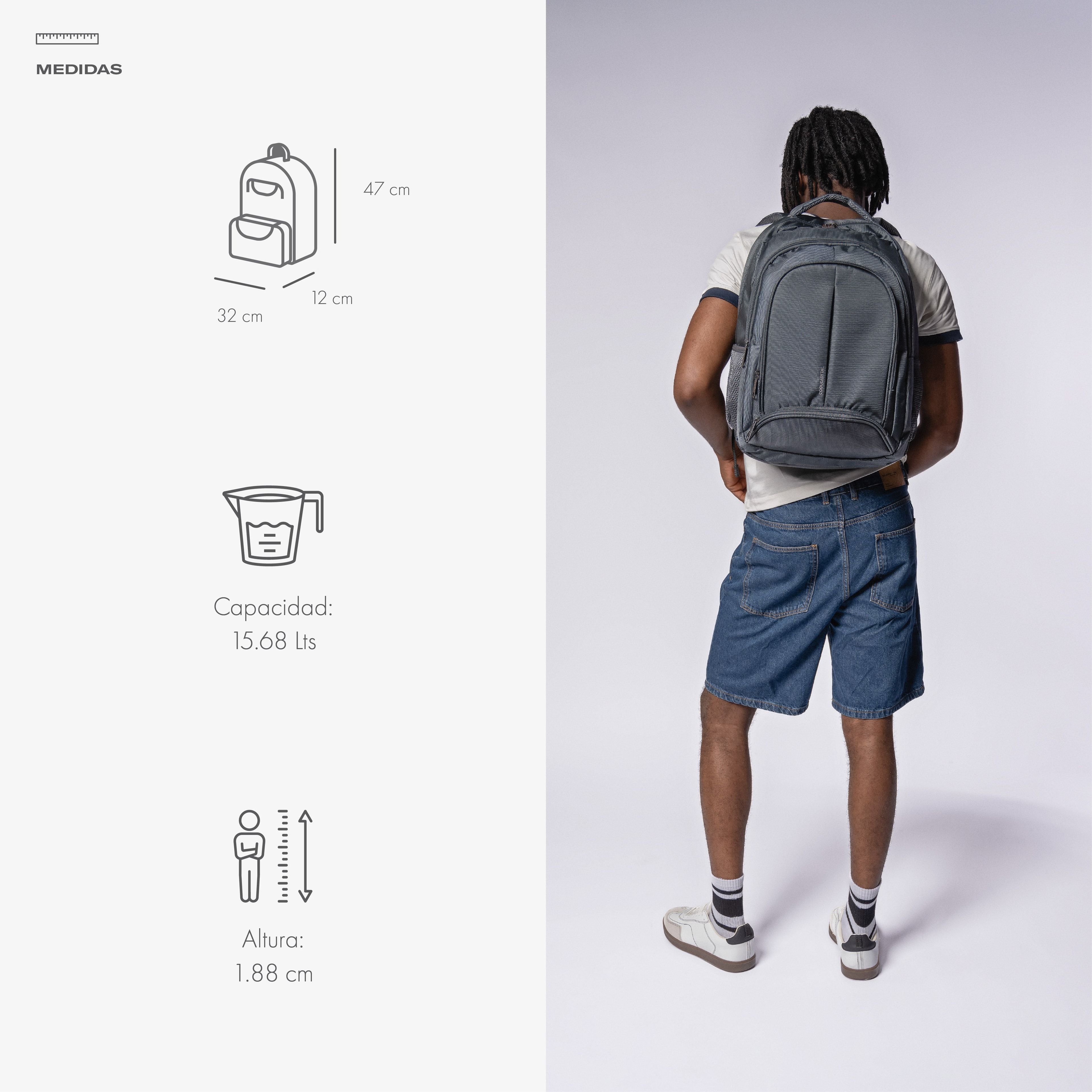 Mochila para laptop CoolCapital Bast 15.6" pulgadas Rosa — imagen 20