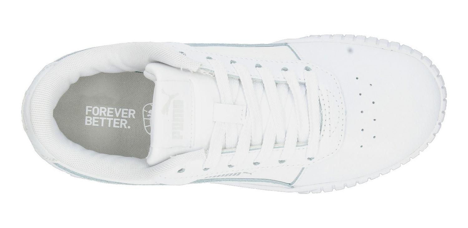 Tenis Dama Puma Carina 2.0 Blanco Casual Mujer — imagen 9