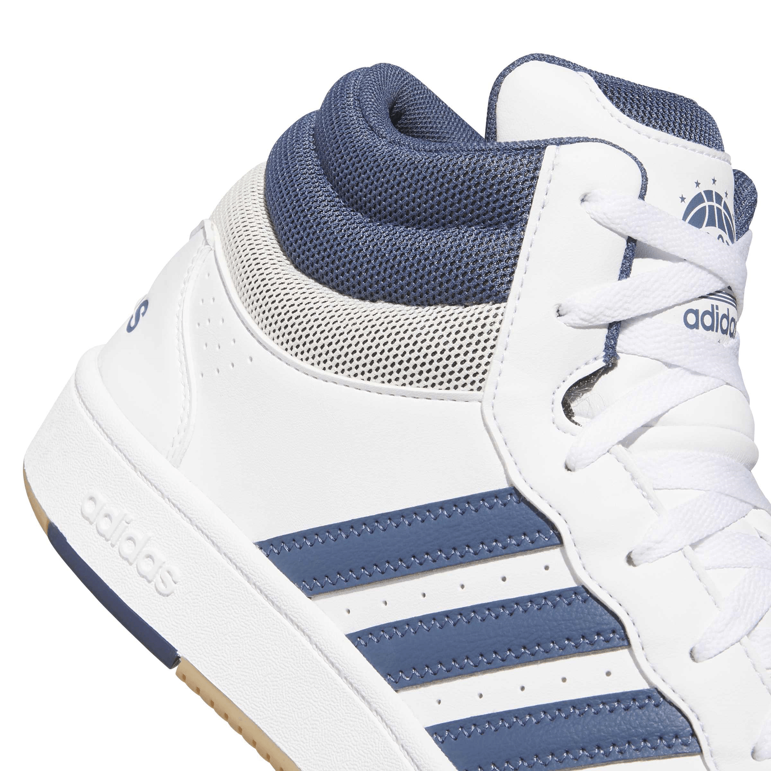 Tenis Adidas Hoops Mid Classic Hombre Blanco Casual Para Caballero — imagen 6