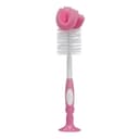 Cepillo Para Biberones/mamilas Con Esponja Escobillon Y Limpia Tetinas Dr Browns Color Rosa Con Succión